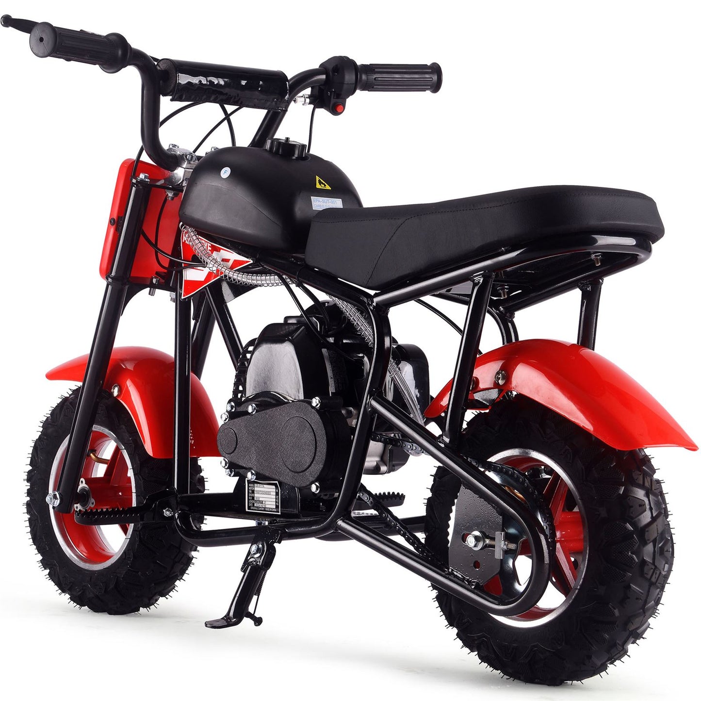 MotoTec USA Urchin 49cc 2-Stroke Kids Gas Mini Bike - Red MT-MB-49cc-Urchin_Red_1555041