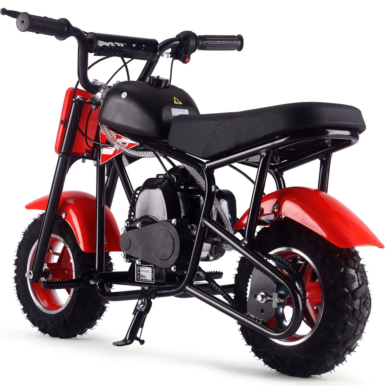 MotoTec USA Urchin 49cc 2-Stroke Kids Gas Mini Bike - Red MT-MB-49cc-Urchin_Red_1555041