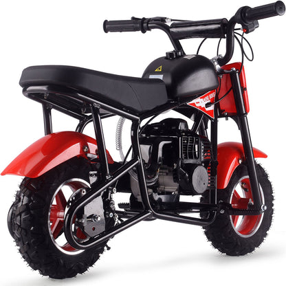 MotoTec USA Urchin 49cc 2-Stroke Kids Gas Mini Bike - Red MT-MB-49cc-Urchin_Red_1555042