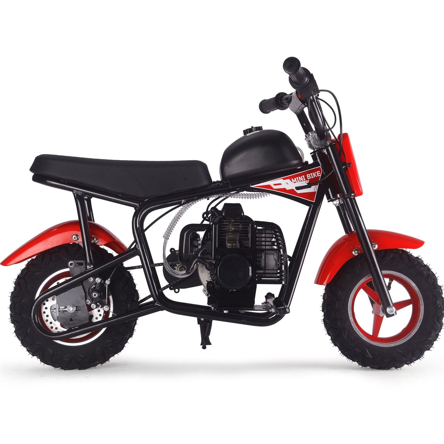 MotoTec USA Urchin 49cc 2-Stroke Kids Gas Mini Bike - Red MT-MB-49cc-Urchin_Red_1555043