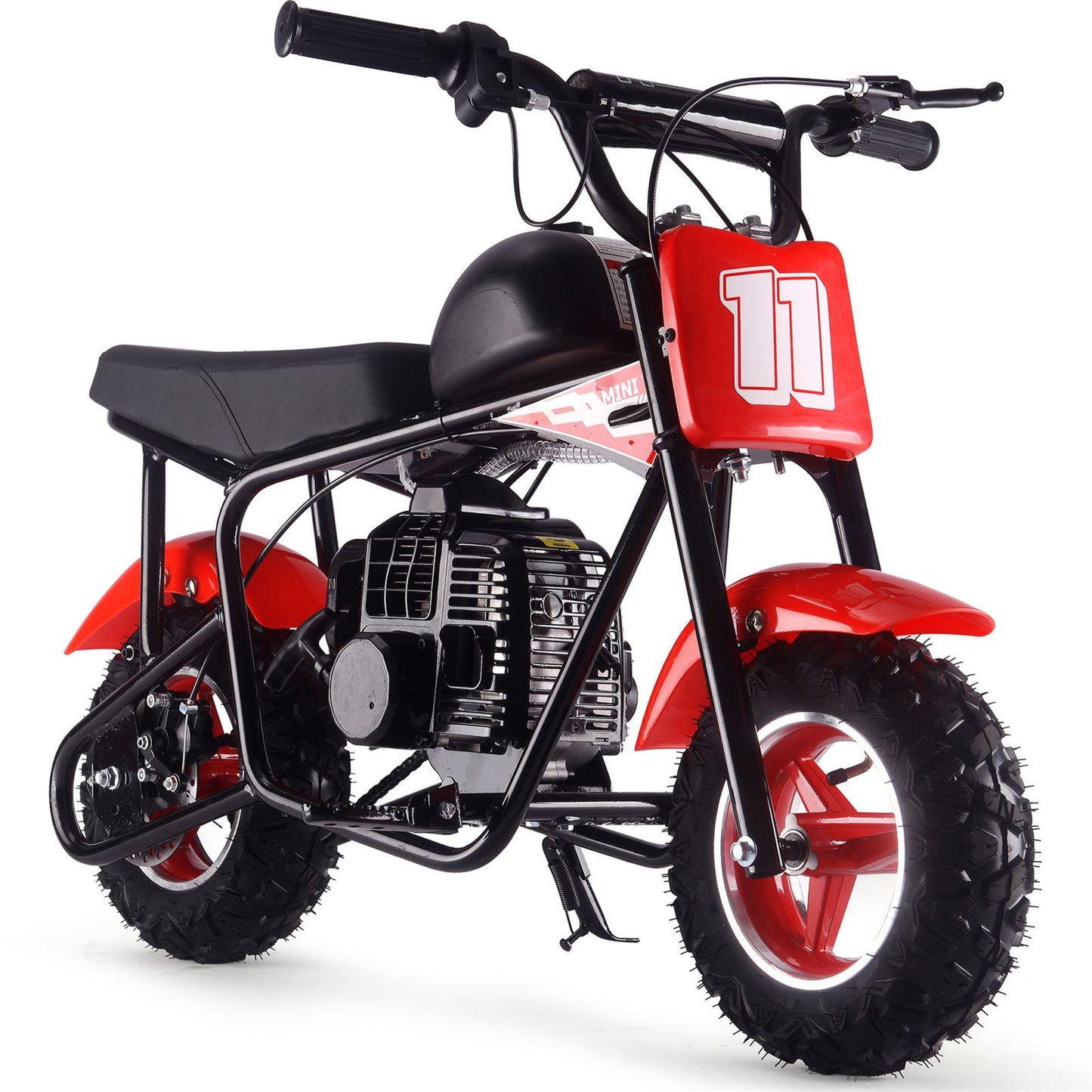 MotoTec USA Urchin 49cc 2-Stroke Kids Gas Mini Bike - Red MT-MB-49cc-Urchin_Red_1555044