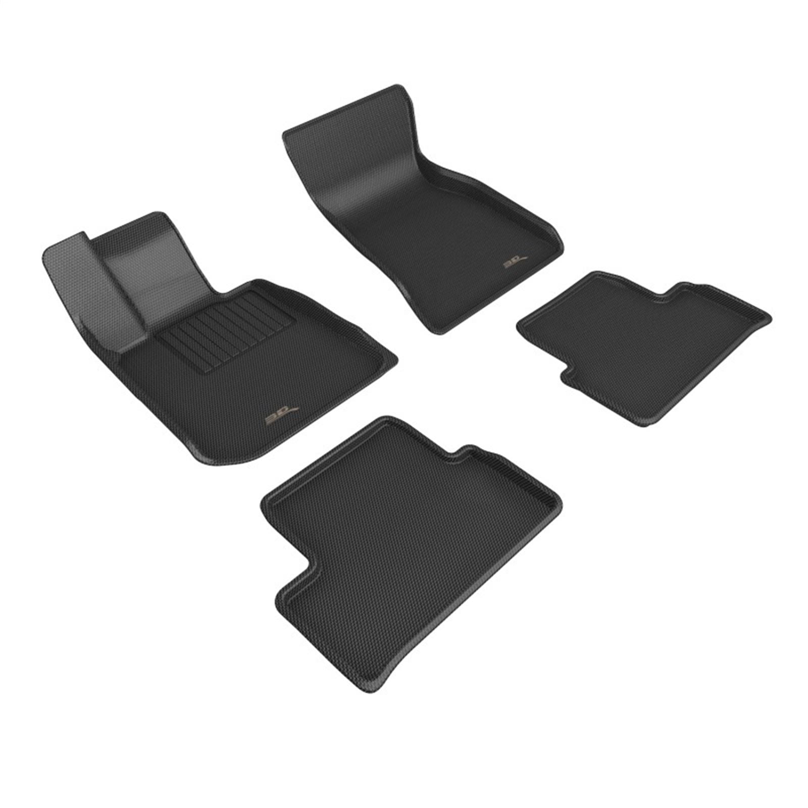3D MAXpider R1 R2 Floormats - Kagu Black for 22-23 BMW i4 (G2 6) [MPN: L1BM12901509]_1558582