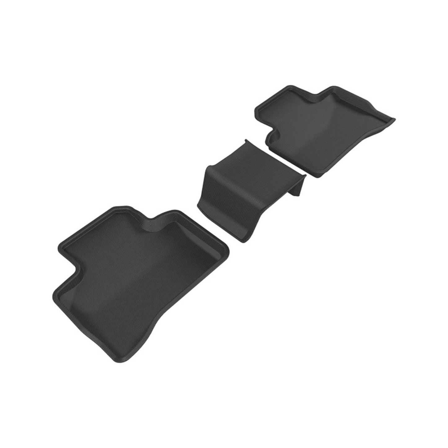 3D MAXpider Kagu 2nd Row Floormats - Black for 2016-2020 for Mercedes-Benz [MPN: L1MB07921509]_1558866