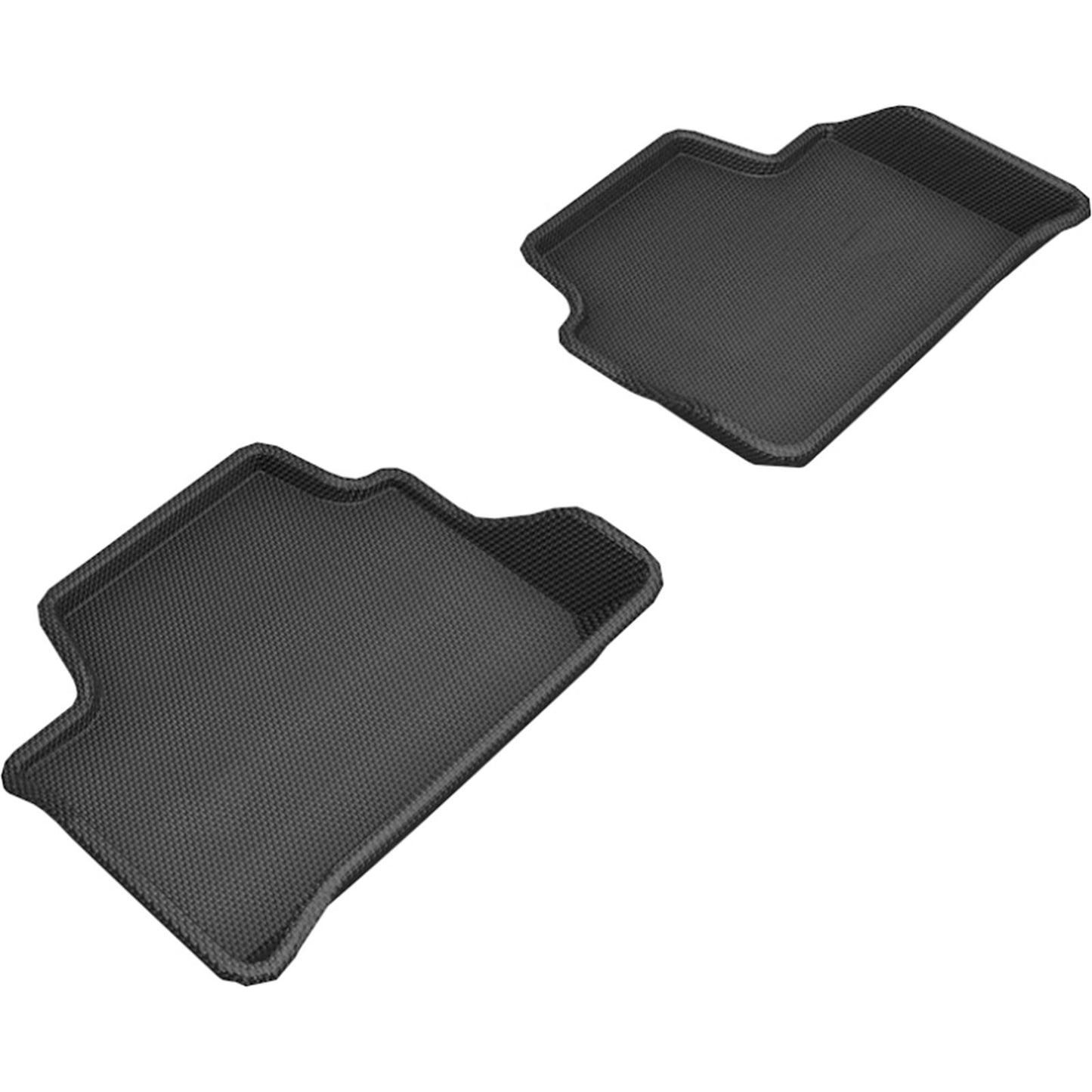 3D MAXpider Kagu 2nd Row Floormats - Black for 2019-2020 BMW 3 Series (G20) [MPN: L1BM10321509]_1558845