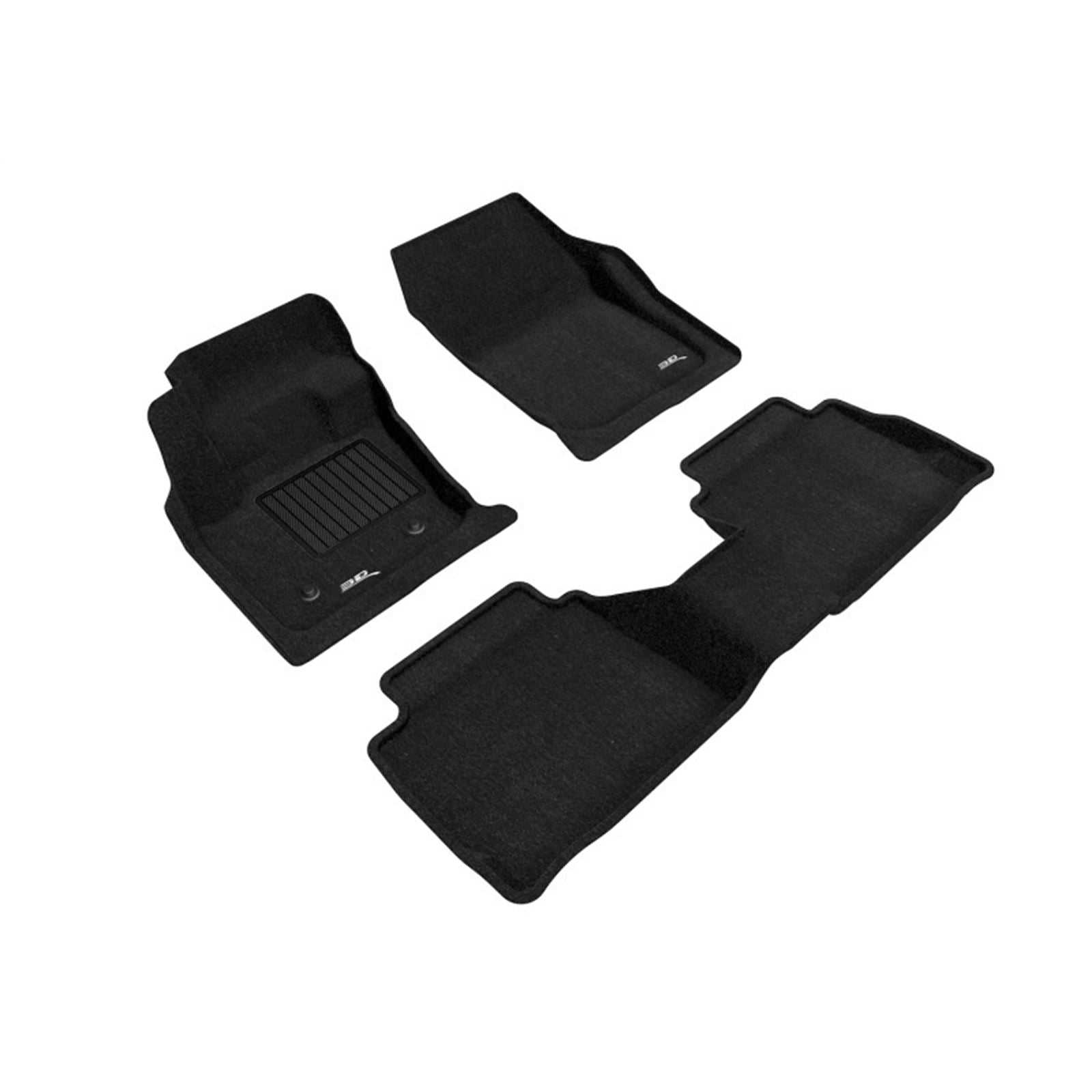 3D MAXpider Elegant 1st 2nd Row - Floormats Set - Black for 13-16 Ford Fusion [MPN: L1FR06004709]_1558905