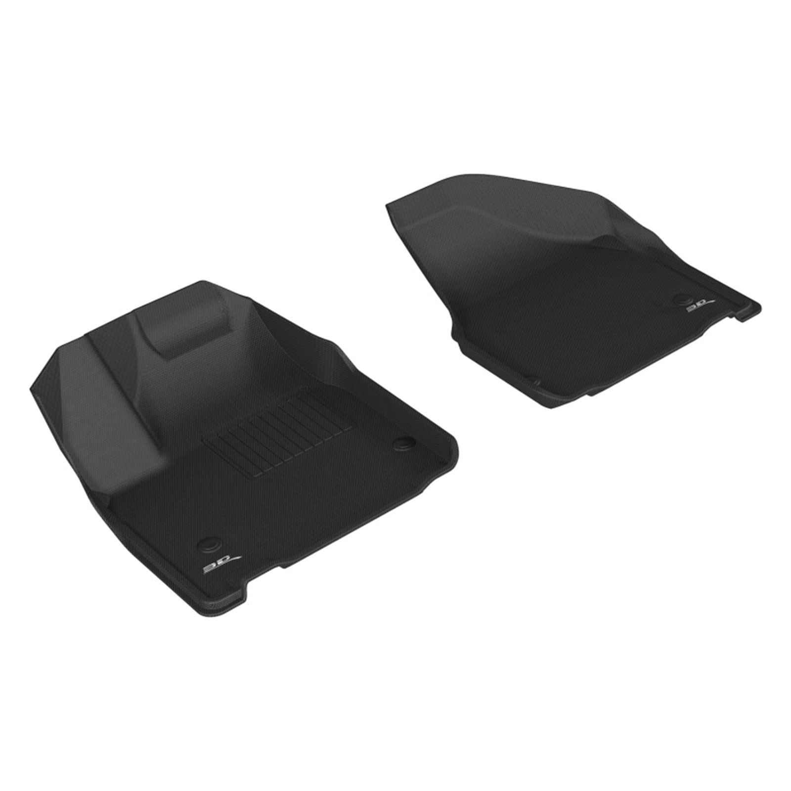 3D MAXpider Kagu 1st Row Floormat for 2017-2020 Chrysler Pacifica/Voyager Black [MPN: L1CY00511509]_1559609