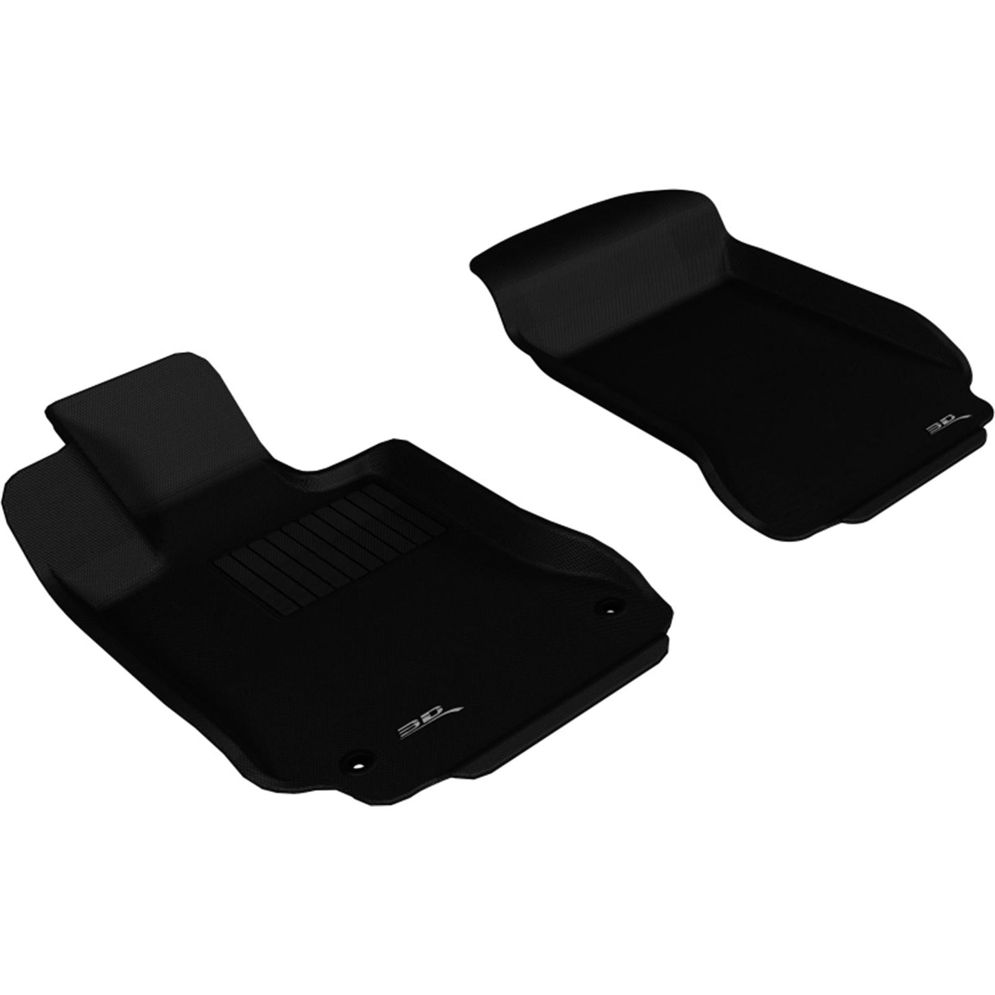 3D MAXpider Kagu 1st Row Floormat for 2008-2014 for Mercedes-Benz - Black [MPN: L1MB00911509]_1559711