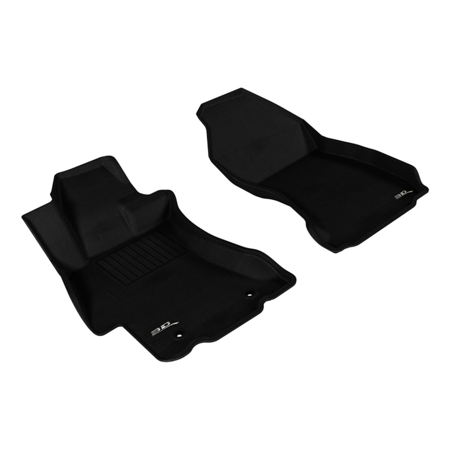 3D MAXpider Kagu 1st Row Floormat for 2012-2019 Subaru Impreza - Black [MPN: L1SB00811509]_1559733
