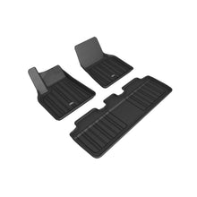 3D MAXpider  Elitect 1st & 2nd Row Floormats - Black for 2020-2021 Tesla Model Y [MPN: E1TL02701809]_1559860