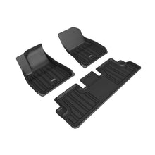 3D MAXpider Elitect 1st & 2nd Row Floormats - Black for 2020-2022 Tesla Model 3 [MPN: E1TL02601809]_1559847