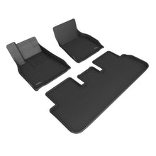 3D MAXpider Kagu 1st & 2nd Row Floormats - Black for 21-22 Tesla Model S [MPN: L1TL03801509]_1559850