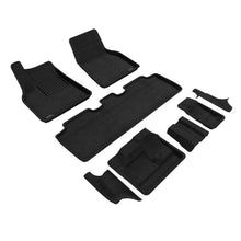 3D MAXpider 7-Seat Elegant Floormats Black 1/2/3Rd Row for 21-23 Tesla Model Y [MPN: L1TL03604709]_1559905