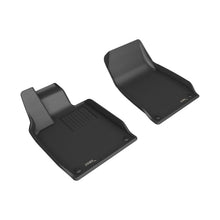 3D MAXpider Kagu Front Floormats - Black for 20-23 Porsche Taycan (9J1) [MPN: L1PO02711509]_1559972