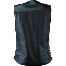Kuryakyn Women's River Road Plains Leather Vest - Black_1552558