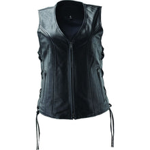 Kuryakyn Women's River Road Sapphire Leather Vest - Black_1553746