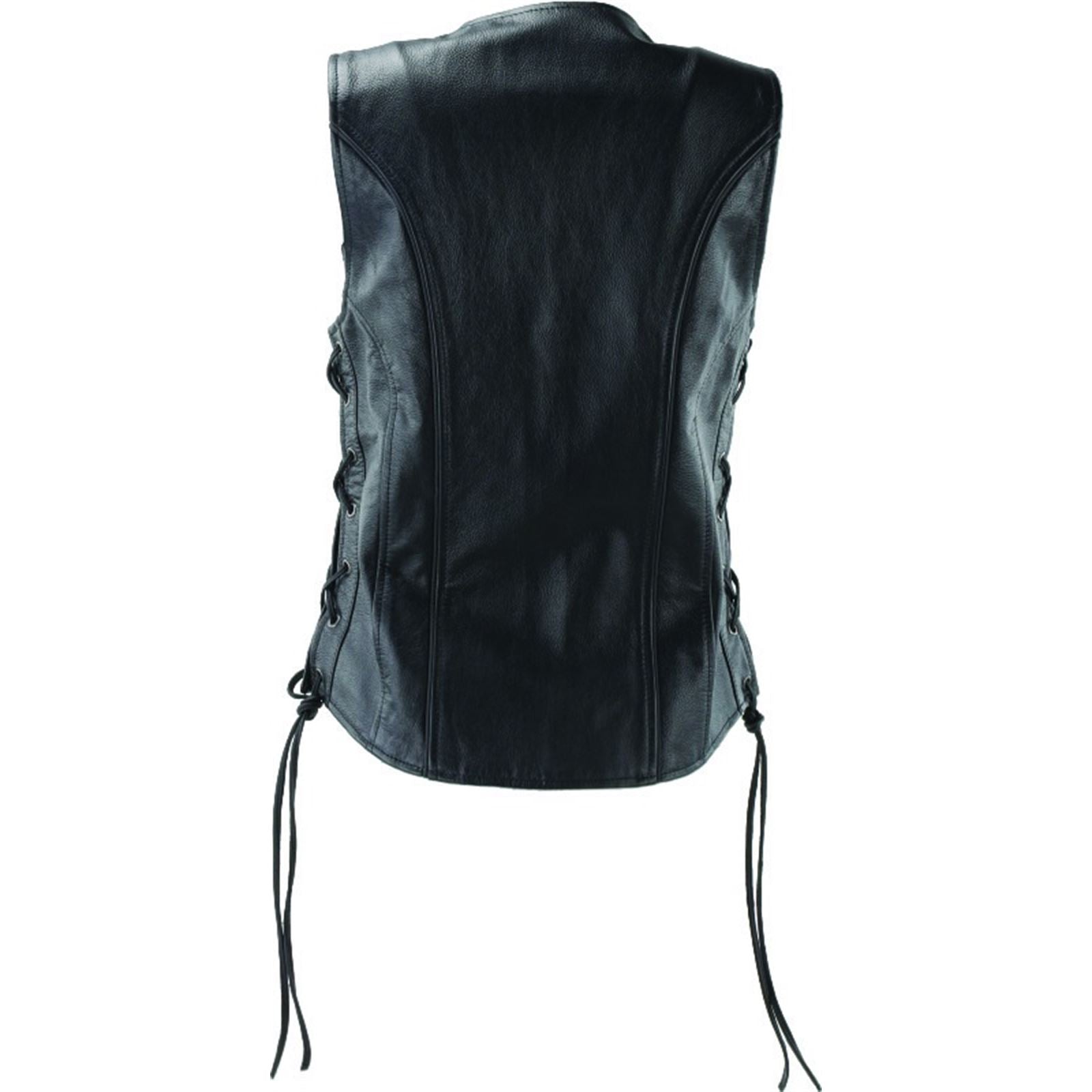 Kuryakyn Women's River Road Sapphire Leather Vest - Black_1553747