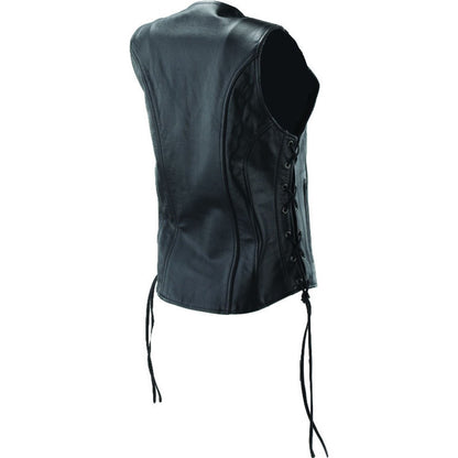 Kuryakyn Women's River Road Sapphire Leather Vest - Black_1553751
