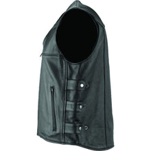 Kuryakyn River Road Plains Leather Vest - Black_1553753