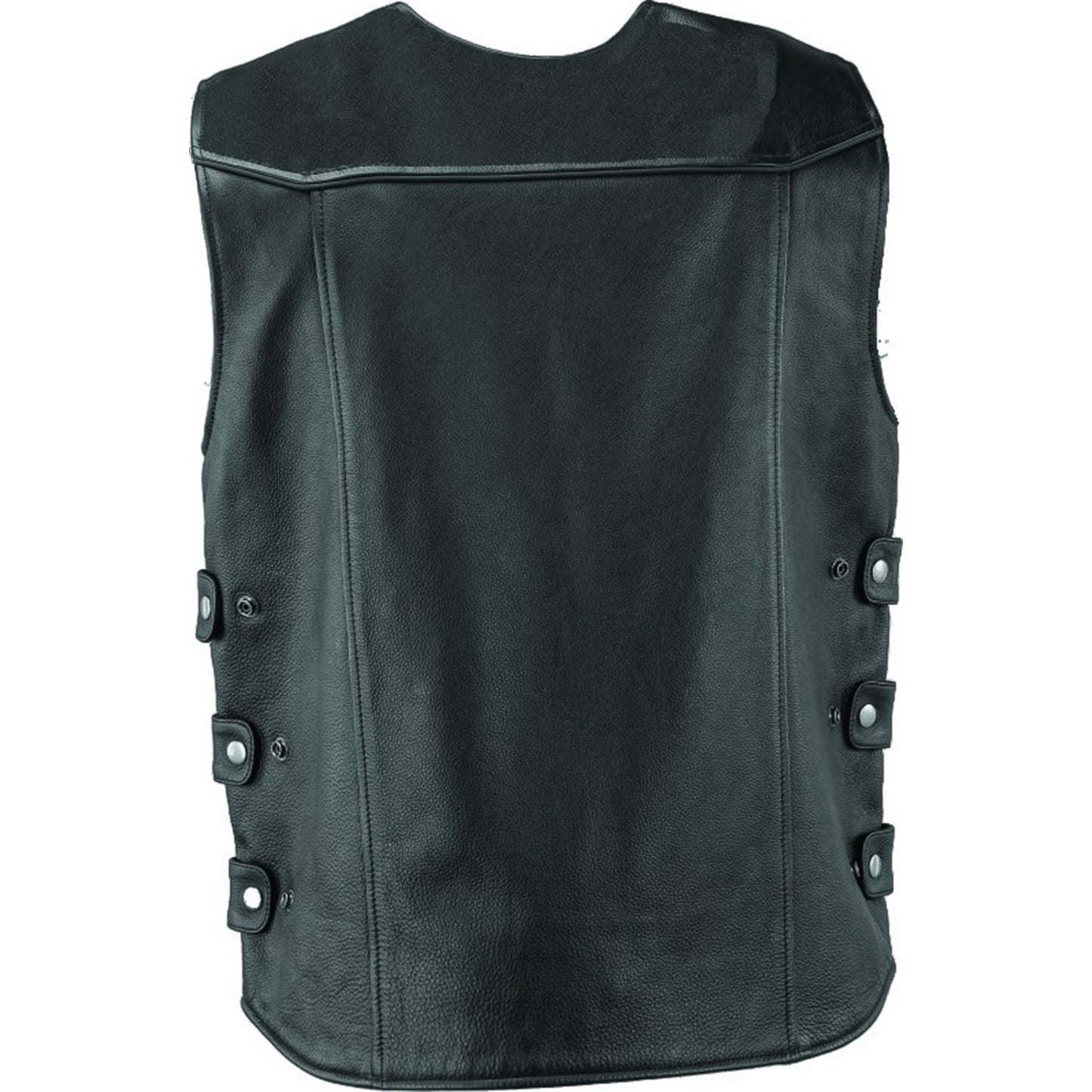 Kuryakyn River Road Plains Leather Vest - Black_1553755