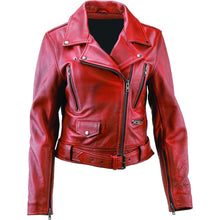 Kuryakyn Women's River Road Arabian Spice Leather Jacket - Red/Black_1553725