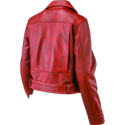 Kuryakyn Women's River Road Arabian Spice Leather Jacket - Red/Black_1553730
