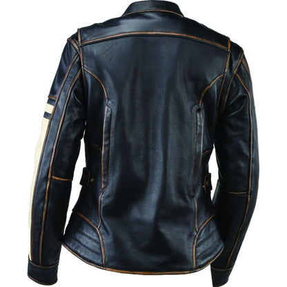 Kuryakyn Women's River Road Dame Vintage Leather Jacket - Black_1553732