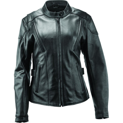 Kuryakyn Women's River Road Race Leather Jacket - Black_1549241