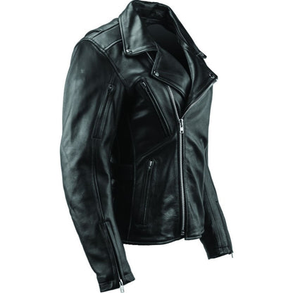 Kuryakyn Women's River Road Ironclad Classic Leather Jacket - Black_1553760
