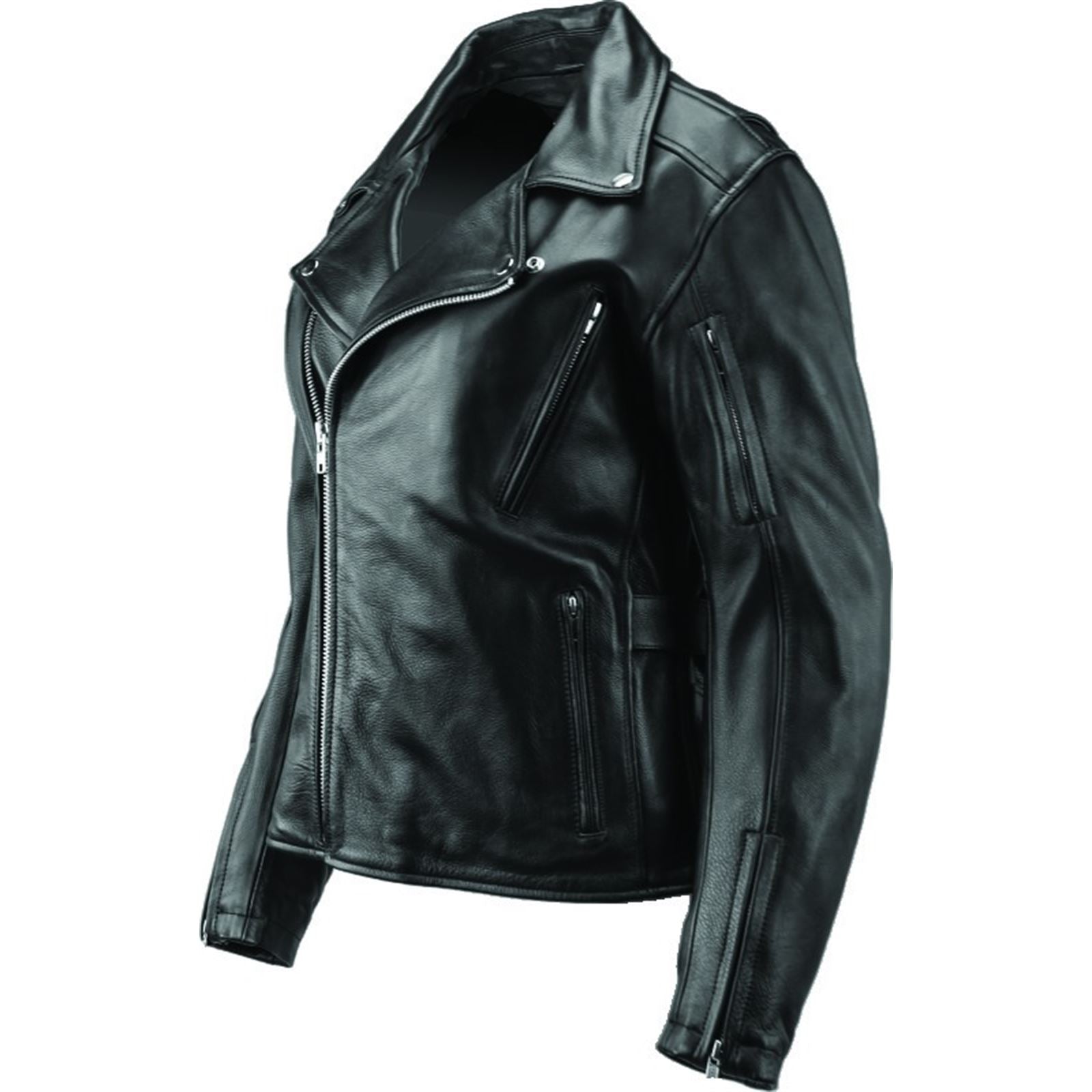 Kuryakyn Women's River Road Ironclad Classic Leather Jacket - Black_1553761