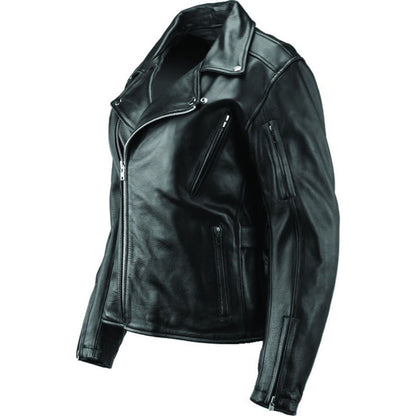 Kuryakyn Women's River Road Ironclad Classic Leather Jacket - Black_1553761