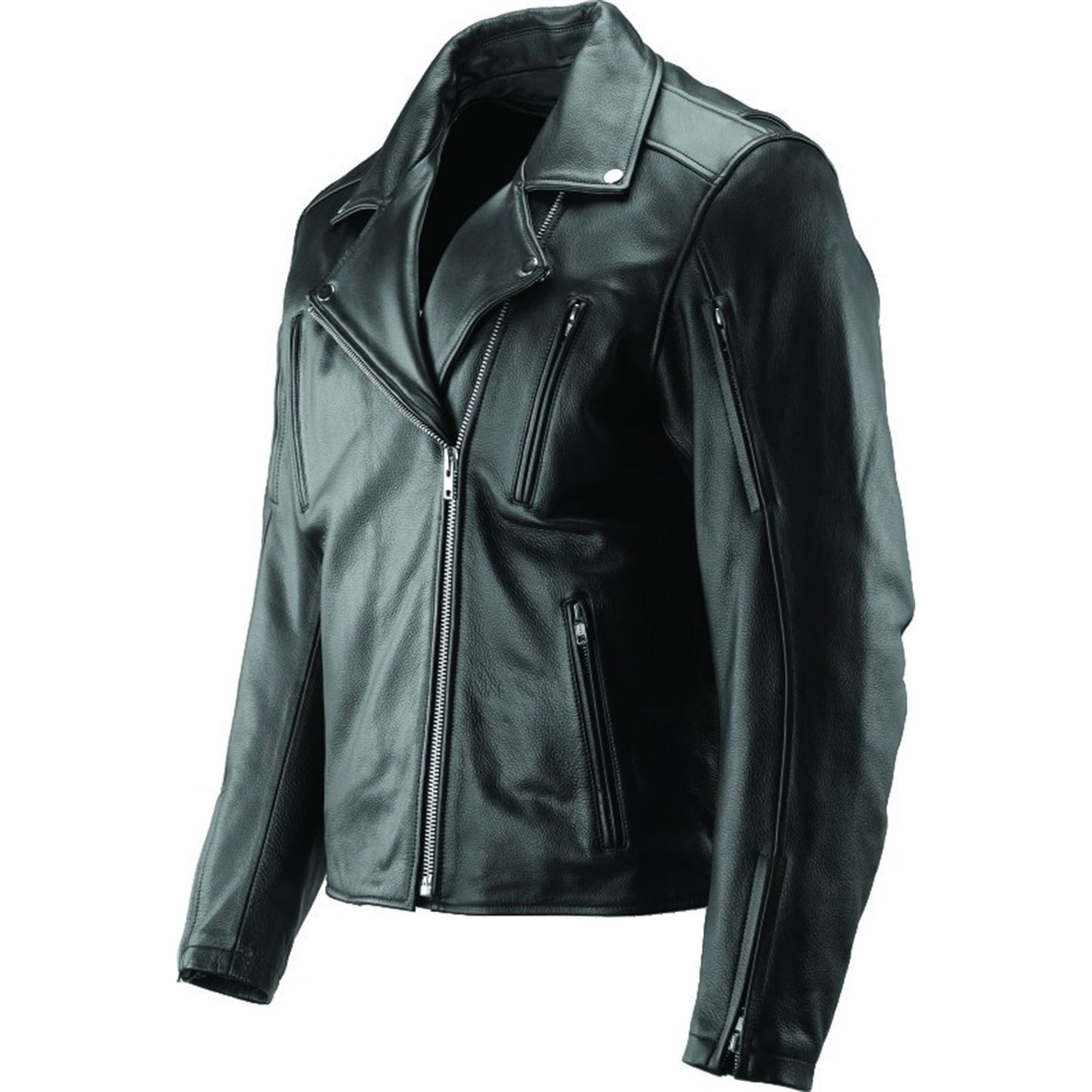 Kuryakyn River Road Ironclad Classic Leather Jacket - Black_1553787