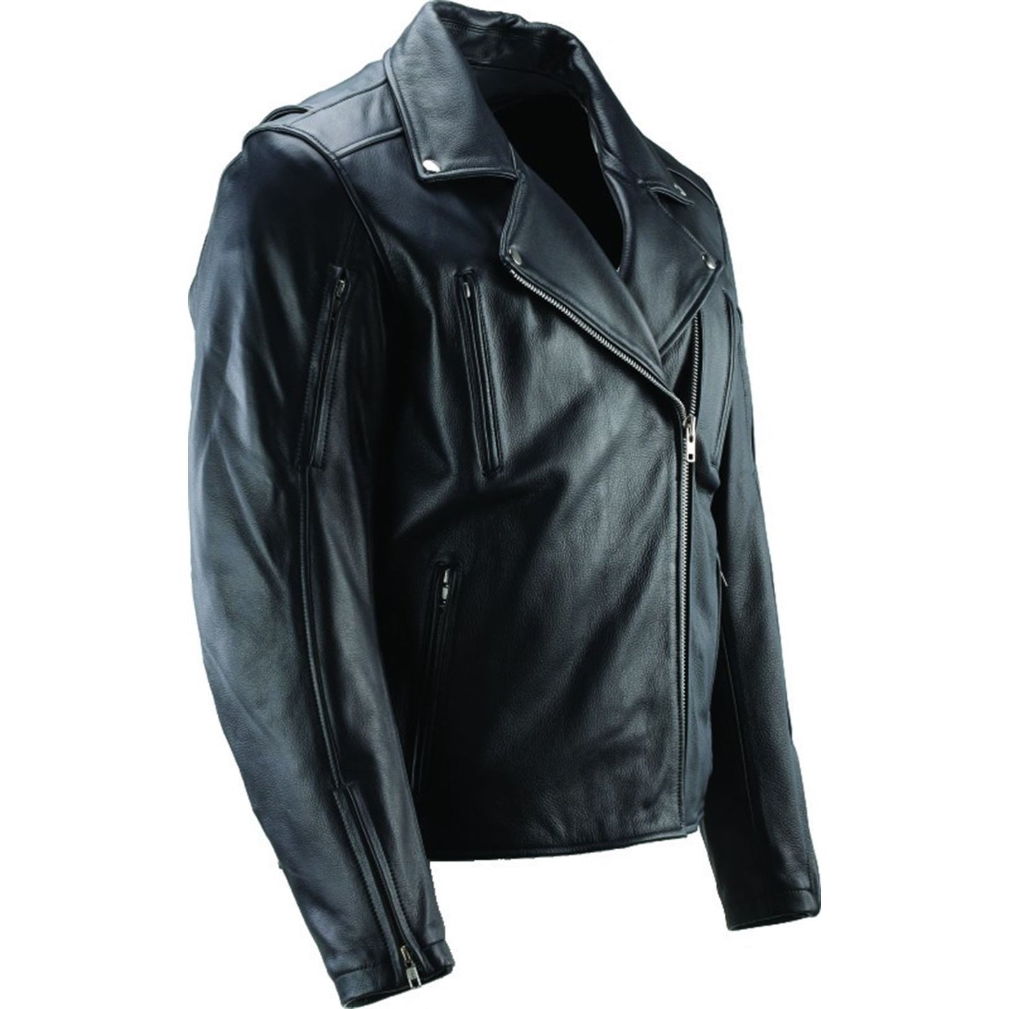 Kuryakyn River Road Ironclad Classic Leather Jacket - Black_1553788