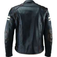 Kuryakyn River Road Hoodlum Vintage Leather Jacket - Black_1553792