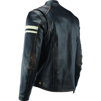 Kuryakyn River Road Hoodlum Vintage Leather Jacket - Black_1553795