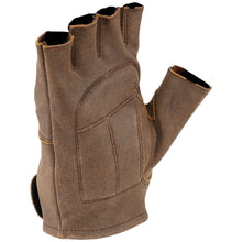 Kuryakyn River Road Buster Vintage Shorty Gloves - Brown_1555091