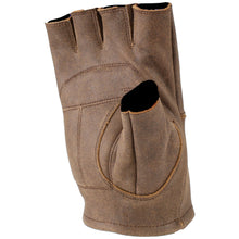 Kuryakyn River Road Buster Vintage Shorty Gloves - Brown_1555092