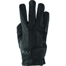Kuryakyn River Road Women's Tucson Leather Perforated Gloves - Black_1553797