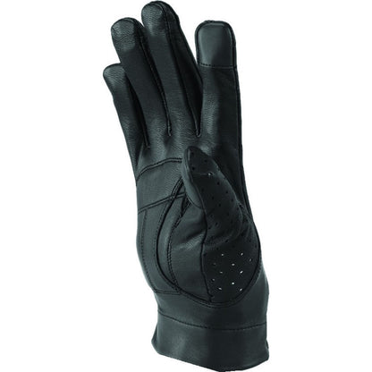 Kuryakyn River Road Women's Tucson Leather Perforated Gloves - Black_1553799