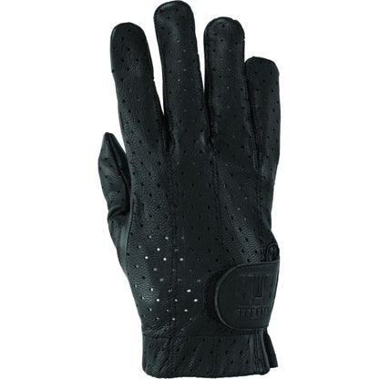 Kuryakyn River Road Tucson Leather Perforated Gloves - Black_1549244