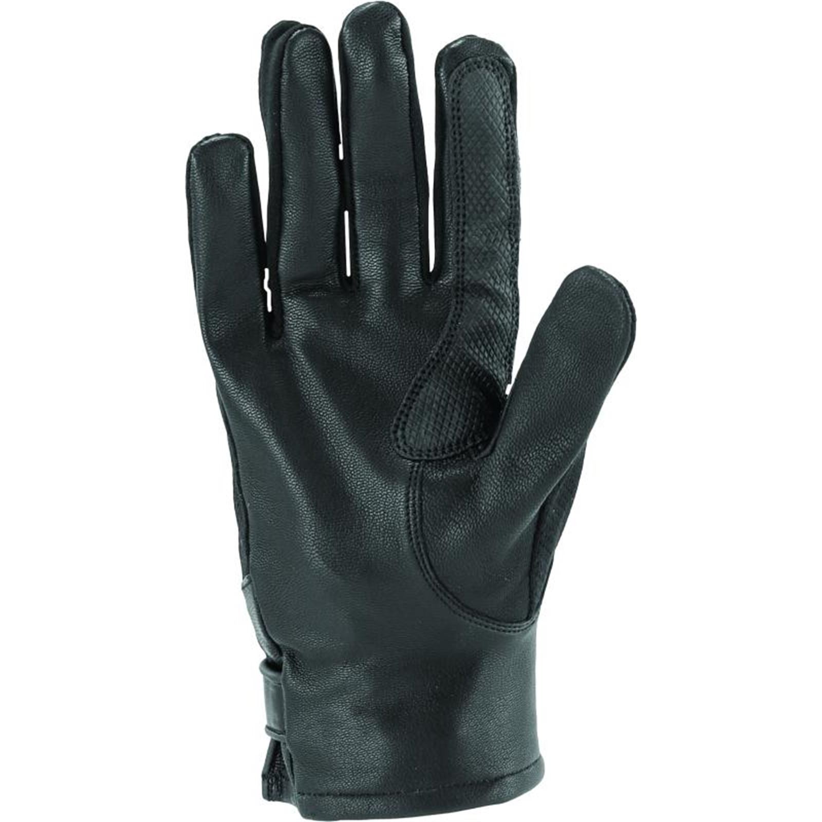 Kuryakyn River Road Women's Pecos Leather Mesh Gloves - Black_1552596