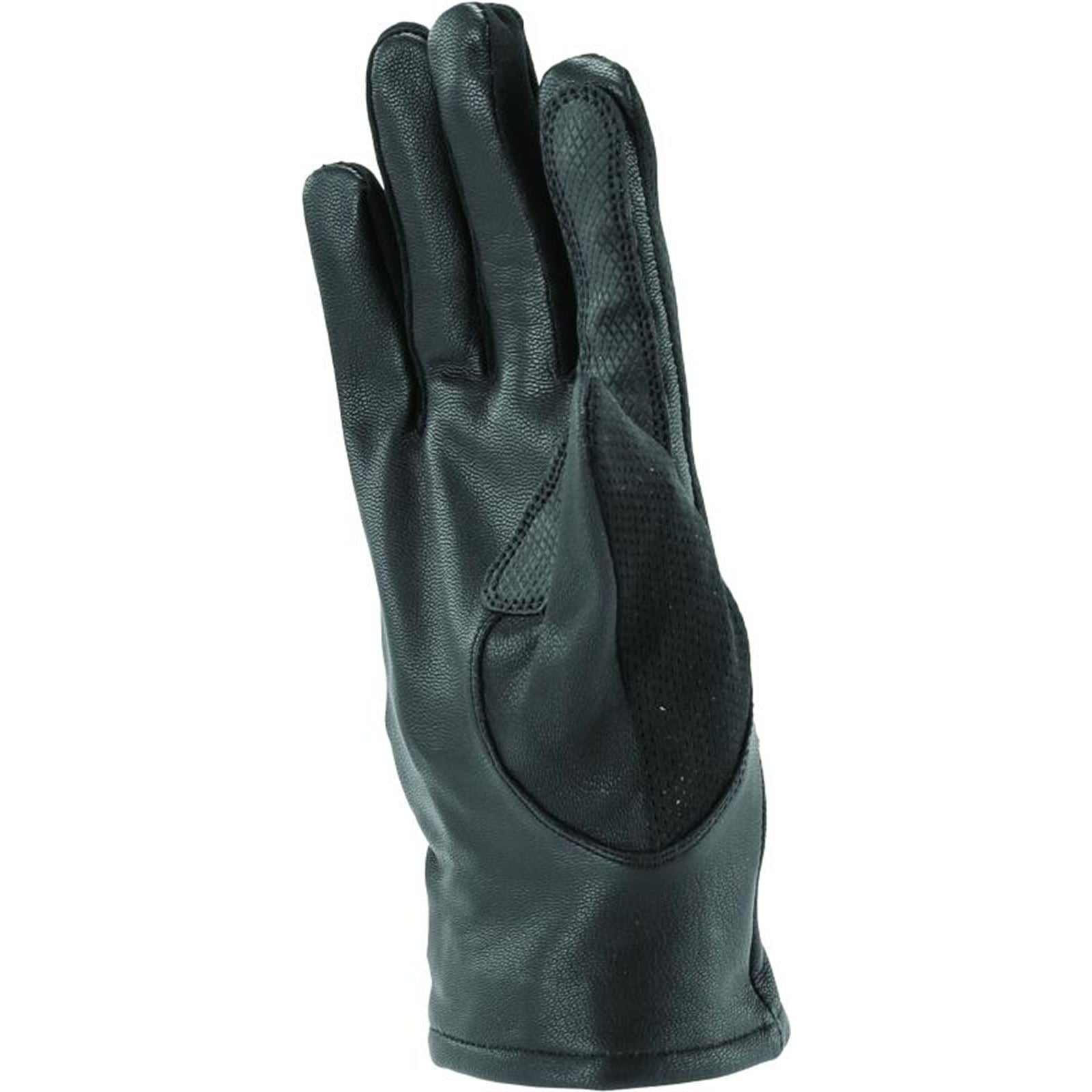 Kuryakyn River Road Pecos Leather Mesh Gloves - Black_1552604