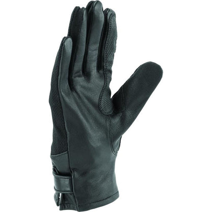 Kuryakyn River Road Pecos Leather Mesh Gloves - Black_1552605