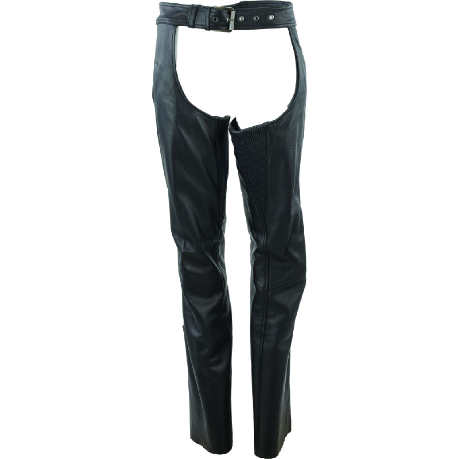Kuryakyn Leather By River Road Women's Plains Leather Chaps - Black _1549249