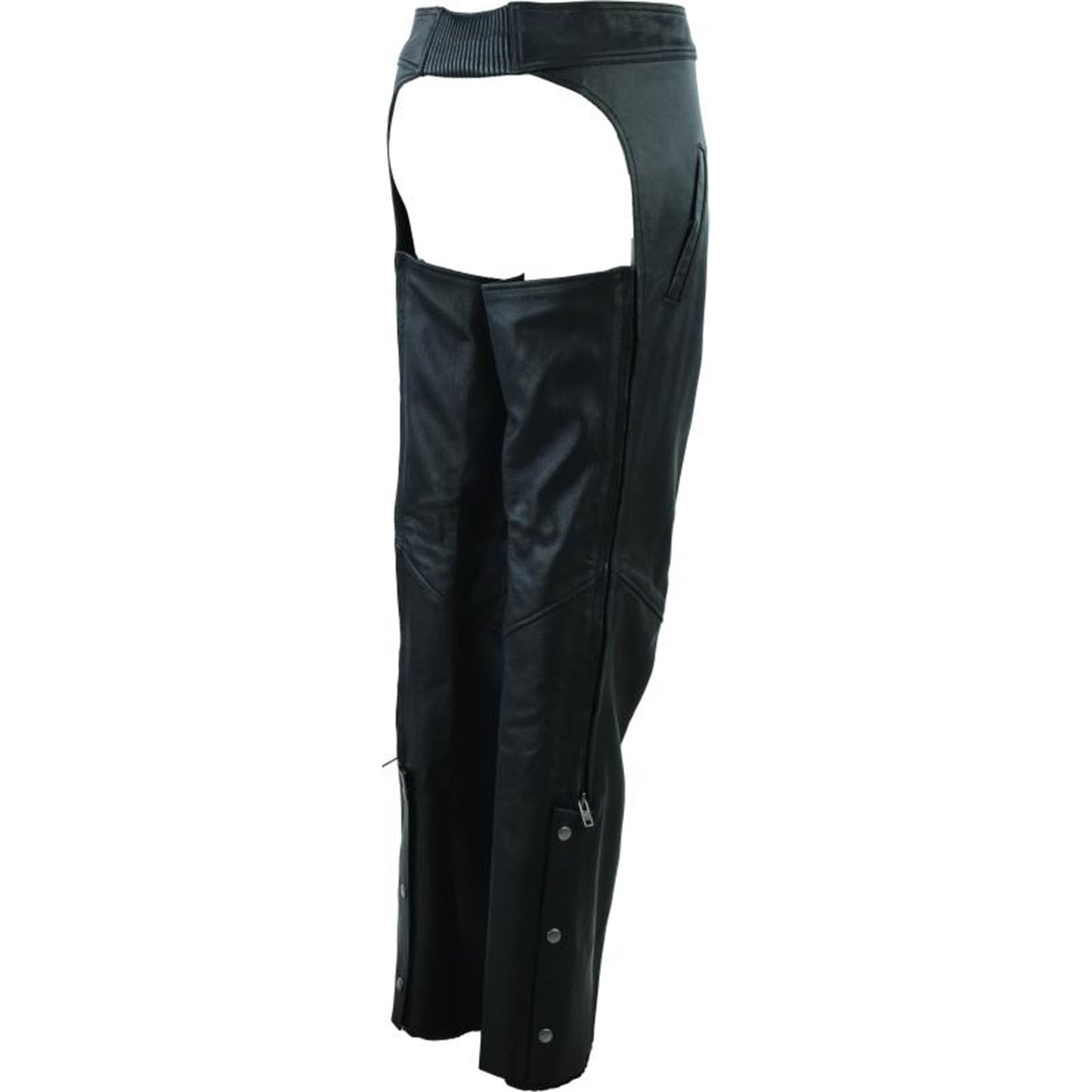 Kuryakyn Leather By River Road Women's Plains Leather Chaps - Black _1552658