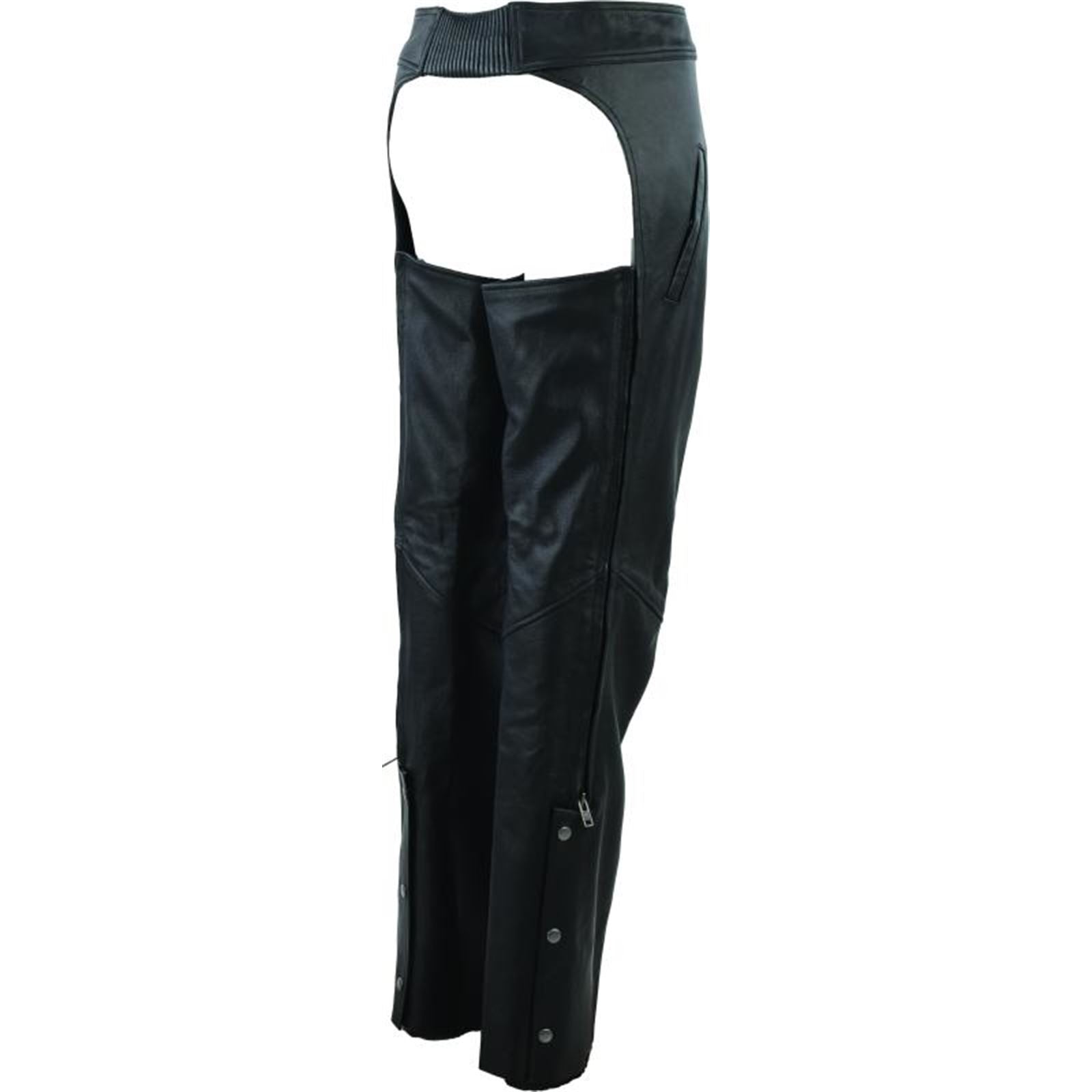 Kuryakyn Leather By River Road Women's Plains Leather Chaps - Black _1552658