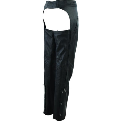 Kuryakyn Leather By River Road Women's Plains Leather Chaps - Black _1552658