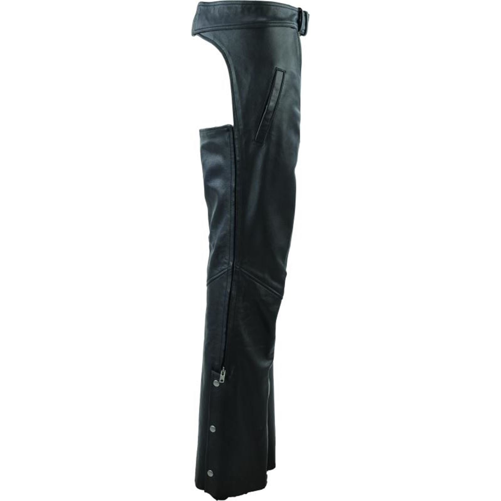 Kuryakyn Leather By River Road Women's Plains Leather Chaps - Black _1552637