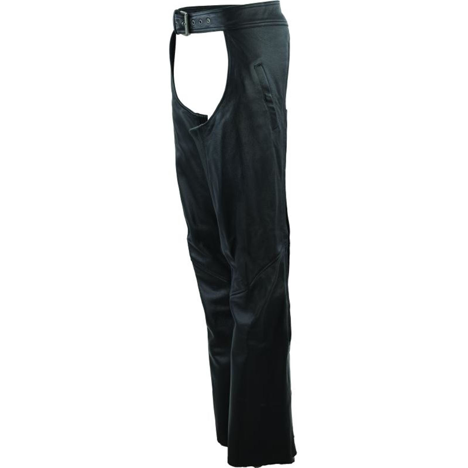 Kuryakyn Leather By River Road Women's Plains Leather Chaps - Black _1552661
