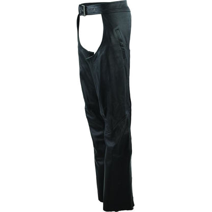 Kuryakyn Leather By River Road Women's Plains Leather Chaps - Black _1552661
