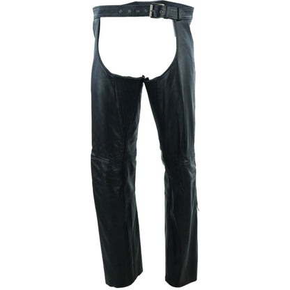 Kuryakyn Leather By River Road Plains Leather Chaps Black_1554305